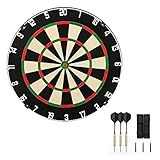 joyionic Dartscheibe Dartboard, Kenia Top Grade Sisal, Durchmesser 46,5 cm, mit...