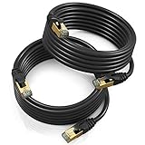 Cat 7 Ethernet-Kabel, 4,5 m, Hochgeschwindigkeits-Internet- und Netzwerk-LAN-Patchkabel,...