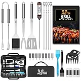 AISITIN 25er BBQ Grillbesteck Tool Set, Grill Zubehör Geschenk für Männer mit...