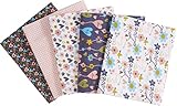 stafil Stoffpaket Patchy Hearts and Flowers 5er-Set 5 Designs á 55x45cm Stoffe...