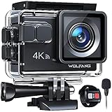 WOLFANG GA100 Action Cam 4K 20MP Unterwasserkamera WiFi 40M wasserdichte EIS...