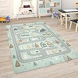 Paco Home Kinderteppich Teppich Kinderzimmer Spielmatte Straßenteppich Spielteppich,...