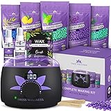 Waxing Wachswärmer set - wachsmaschine enthaarung - für Haarentfernung Perlen - Wax...