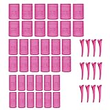 KEYRI 48 Stück Lockenwickler Set Jumbo Groß Haftwickler Selbsthaftend Hair Rollers mit...