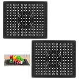 2 Stück Spülbeckeneinlage Gummi 31,4 x 26cm Spülbeckenmatte Sink Mat Spülmatte für...