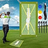 Vibbang Golf Schlagmatten, Golf Trainingsmatte für Schwungerkennung, Schlag, Analyse,...