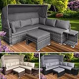 BRAST® Sonneninsel Lounge Set | 2-6 Personen | 30 LEDs + Kissen | 230cm viele Farben |...