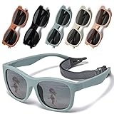 Musivon Baby Sonnenbrille 6 monate - 2 Jahre, Polarisierte Kinder Sonnenbrille Flexibler...