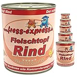 Fleischtopf Rind, Nassfutter für Hunde, Alleinfuttermittel, Hundefutter ohne Getreide und...