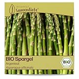 Samenliebe BIO Spargel Samen Gemüsesamen Argenteuil 80 Samen Gemüse Samen Garten Spargel...