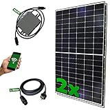 GreenSurfer Balkonkraftwerk 600W - Solaranlage mit Wifi-Wechselrichter mit App - 2x...