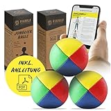 Diabolo Freizeitsport Jonglierbälle 3er Set, 62mm Jonglierball mit nachhaltiger...