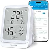 GoveeLife Digitales Thermometer Hygrometer Innen, Bluetooth LCD...