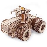 EWA Eco-Wood-Art 3D Puzzle Erwachsenen Traktor Modell mechanisches DIY Traktor...