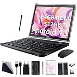 2024 Neueste Tablet 10 Zoll,3-in-1 Tablet Mit Tastatur Maus Stift,Android 13 4G...