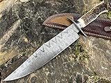 Perkin Jagdmesser aus Damaststahl Handgefertigtes Messer Knives One Art of Knife