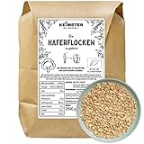 Bio Haferflocken (2,5 kg) - GEKEIMT - Vollkorn - Basisch - Kernig & ideal für...