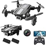 Wipkviey T25 Mini Drohne mit Kamera, 1080P RC Quadrocopter Foldable FPV Drone mit 2...