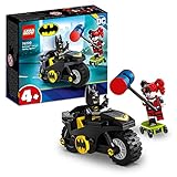 LEGO 76220 DC Batman vs. Harley Quinn, Superhelden-Set mit Action Figuren, Skateboard und...