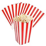 12 Stück Popcorn Tüten, 3 Stile Snack Pappe Container Wiederverwendbar Popcorn...