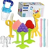 Beißring baby 11 Tlg. Set Für Baby ab 3 Monate BPA Frei | Giraffe | Banane...