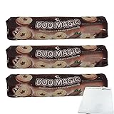 DuoMagic Doppelkeks mit Kakaocremefüllung (3x176g Packung) + usy Block