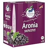 Aronia ORIGINAL Bio Aronia Muttersaft aus deutschem Anbau | 3 Liter Bio Direktsaft aus...