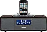 Sangean WR-5 UKW Radio - iPod-Docking Station - Wiedergabe- und Ladefunktion - Braun