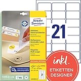 AVERY Zweckform L6023REV-25 Universal Etiketten (525 plus 105 Klebeetiketten...