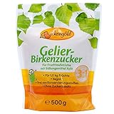 Birkengold Gelier Birkenzucker (Xylit), 500g | für 1,5 kg Früchte | 3 Teile...