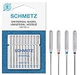 SCHMETZ Nähmaschinennadeln | 10 Universal-Nadeln | Nadeldicke 70/10-100/16 | Nähset |...