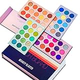 60 Farben Lidschatten-Palette, 4-in1-Farbbrett-Make-up-Palette Set...