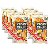 HeiMart & Friends Krosse Chüps | Bio Süßkartoffelchips mit Paprika | 8er Box...