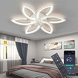 Leise Deckenventilator mit Light, Deckenventilator mit Fernbedienung und...