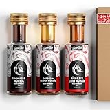 TIMBER TASTE® Scharfes Chili Öl Geschenkset für Männer & Frauen - 3 erlesene...