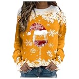 GFPGNDFHG Weihnachtspulli Damen Ugly Weihnachten Kostüm Trainingsjacke Damen...