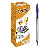 BIC Kugelschreiber Set Cristal Multi Colour, in 10 Farben, Strichstärke 0,42...