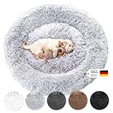 Wahre Tierliebe Hundebett Fluffy [Plus] - Das Original, mit waschbarem Bezug Hundekissen,...