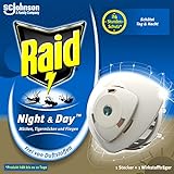 Raid Night & Day Trio Insekten-Stecker, elektrischer Mücken-Schutz auch für Fliegen und...
