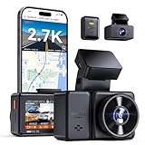 VANTRUE E2 2.7K+2.7K Dashcam Auto vorne hinten 5GHz WiFi 9MB/S GPS, Fernbedienung...