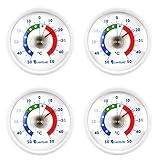 Lantelme Kühlschrankthermometer 4 Stück Set Deutsche Herstellung Analog...