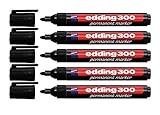 edding 300 Industry Permanent Marker - Rundspitze - Beschriftung von Karton, Metall, Gummi...