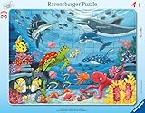 Ravensburger Kinderpuzzle - Unten im Meer - 30-48 Teile Rahmenpuzzle für Kinder ab 4...