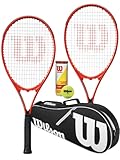 Wilson Pro Staff Excel (GX) Tennisschläger Twin Set + Wilson Advantage Black Bag & 3 Penn...