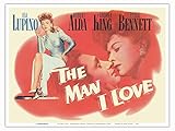 The Man I Love – Starring Ida Lupino – Regie von Raoul Walsh – Vintage-Filmposter...