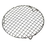 Temoo Grillrost, 25 cm/35 cm/45 cm/55 cm, Edelstahl, rund, Grillrost mit Beinen,...