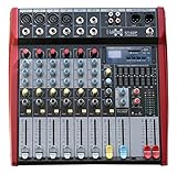 E-Lektron ST-62P Live Power-Mixer 6-Kanal + Stereo MP3-AUX Bluetooth Mischpult inkl....