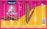 Vitakraft Katzensnacks, Fleischige Sticks mit Geflügel und Leber, Cat Stick...