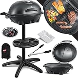 KESSER® elektrischer Elektrogrill 2in1 Tischgrill - Standgrill mit Deckel...