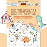 Papierdrachen 100 besonders hautfreundliche Kindertattoos - Tattoos Bunter Mix -...